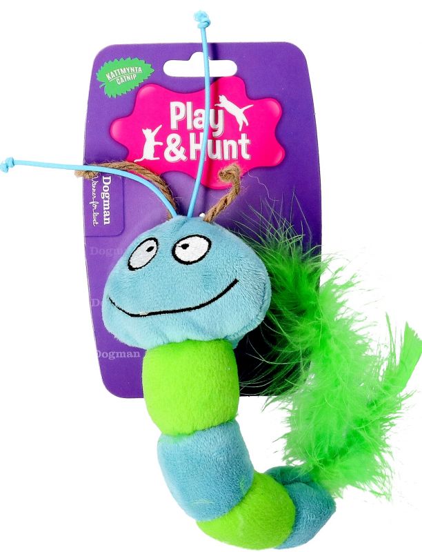 Dogman Toy Caterpillar Blue 26cm
