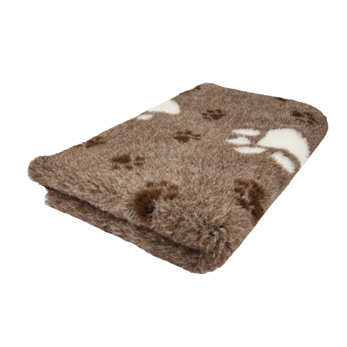 VET BED - 3 FARBIG BIG PAW - BRAUN - ANTI RUTSCH HUNDEMATTE