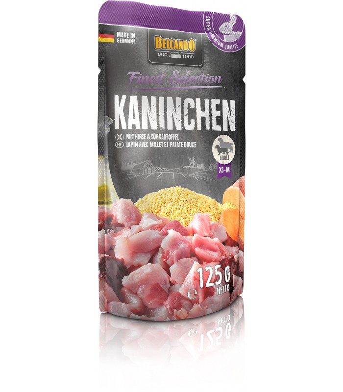 Belgando Kaninchen mit Hirse und Süsskartoffel 125g