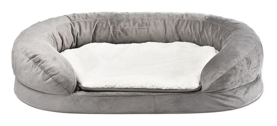 TOPMAST ORTHOPÄDISCH HUNDENBETT - 100 X 65 X 24 CM - GRAU