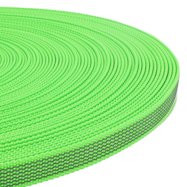Schleppleine Gurtband neon grün 15mm/20mm