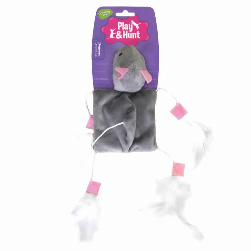 Dogman Spielzeug Maus Grau 24cm