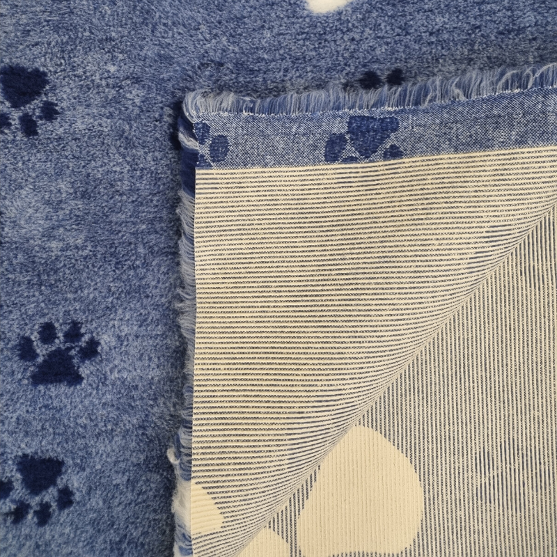 VET BED - 3 FARBIG BIG PAW - BLAU & WEISS