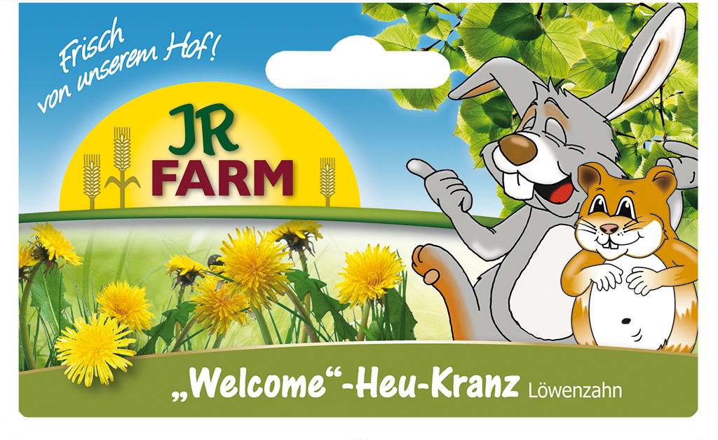 JR Farm Heu-Kranz "Welcome" Löwenzahn