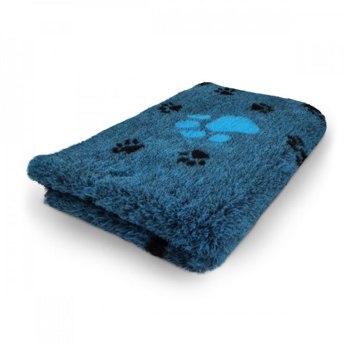 VET BED 3 FARBIG BIG PAW - TÜRKIS - ANTI RUTSCH HUNDEMATTE