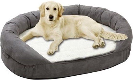 TOPMAST ORTHOPÄDISCH HUNDENBETT - 100 X 65 X 24 CM - GRAU