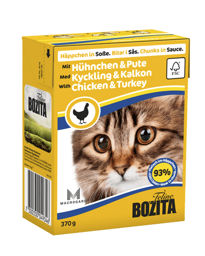 HÄPPCHEN IN SOSSE MIT HÜHNCHEN & PUTE 370g