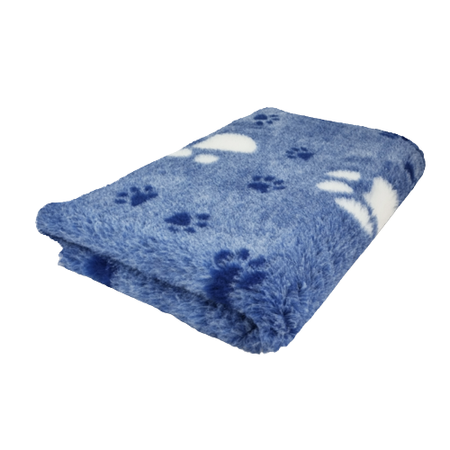 VET BED - 3 FARBIG BIG PAW - BLAU & WEISS